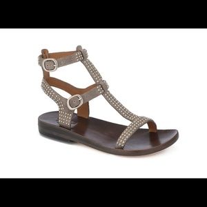 Calleen Cordero Zeta 2 Sandal in Earth Studded Gladiator Ankle Straps size 6